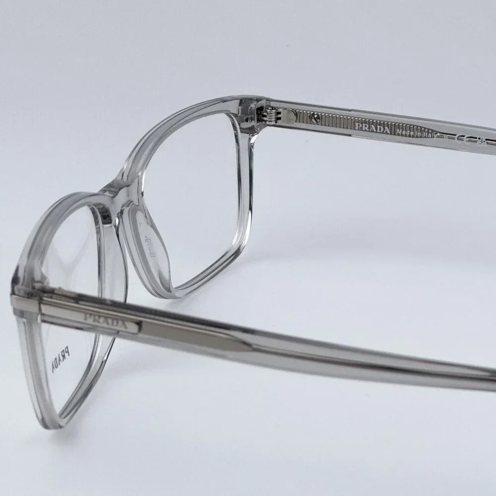 Prada PR14WV U431O1 Women BRAND NEW Eyeglasses Crystal Grey Square